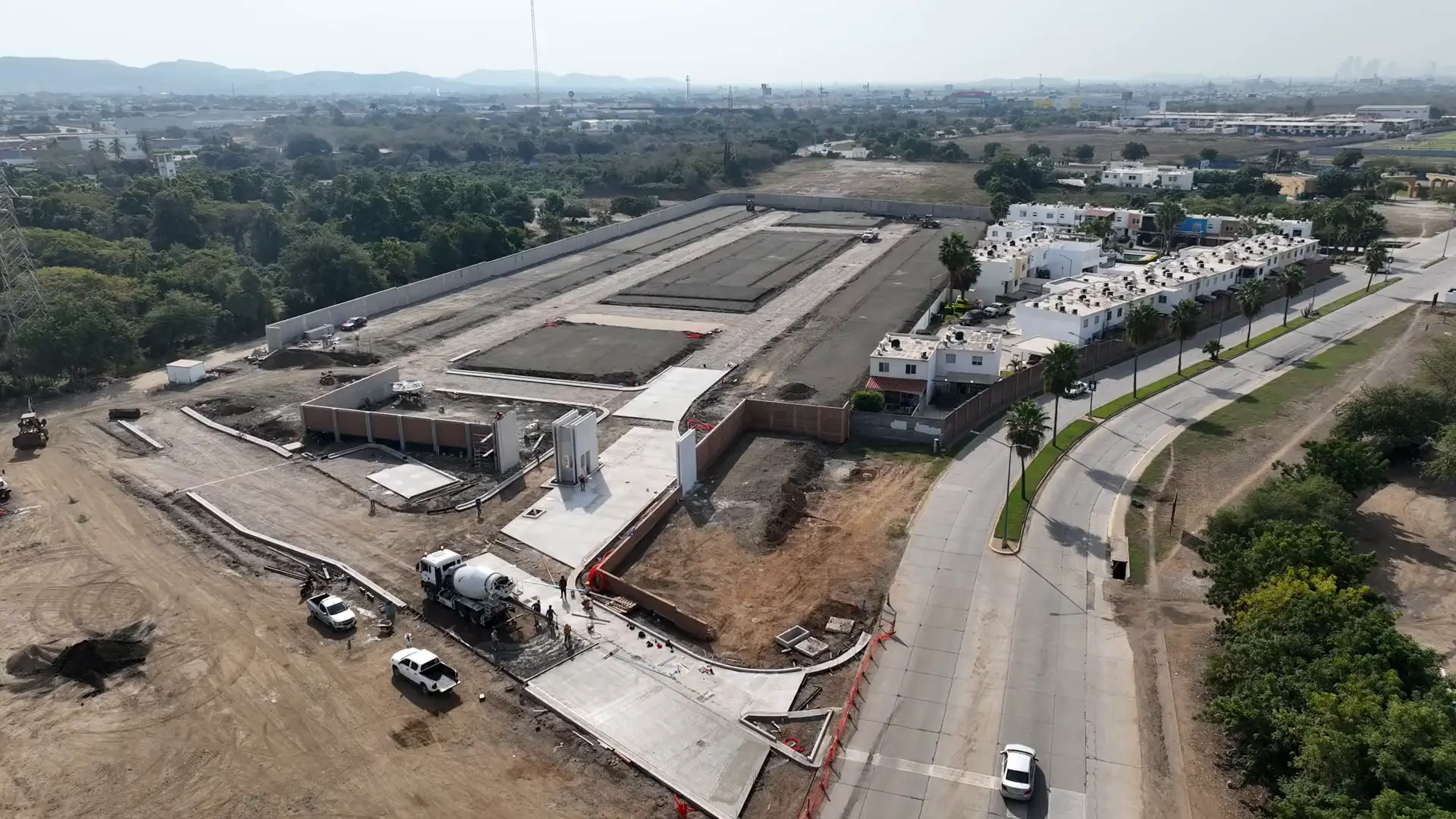 Video de dron del avance de obra, julio 2026