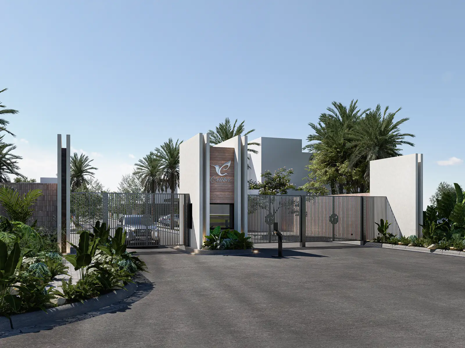 Acceso principal de Colibrí Residencial